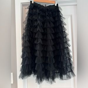 Tulle ruffled midi Skirt.  Purchased at anthropology.